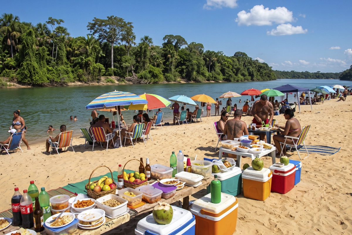Cuidados com armazenamentos de comidas durante a temporada de praia